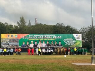 Wakapolresta Barelang Hadiri Apel Peringatan Bulan K3 Nasional Ke-56 Tahun 2026 di Batamindo