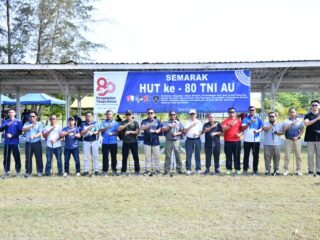 Lanud Raden Sadjad Natuna Gelar Lomba Ketangkasan Golf Sambut HUT ke-80 TNI AU
