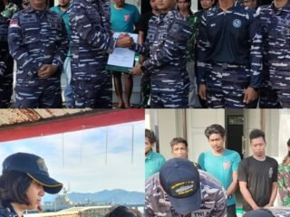 Lanal Ranai Evakuasi 11 Korban Kebakaran KM Timbul Barokah 2, Seluruhnya Selamat