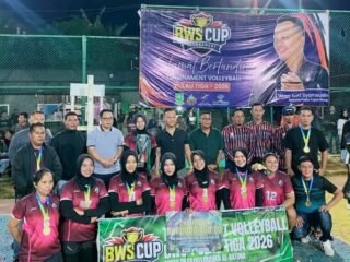 Bungkam Tuan Rumah 3-0, Srikandi Batu Gajah Sah Jadi Ratu Voli di Turnamen BWS CUP