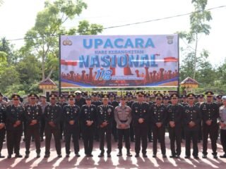 Peringati Harkitnas ke-118, Polres Bintan Gelar Upacara Khidmat di Lapangan Bhayangkara