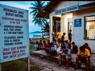 Warga Desa Pengadah Masih Menunggu Janji Pemerataan Sinyal Internet dari Bupati Natuna