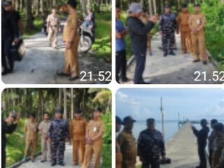 Danposal Midai Dampingi Survei Topografi Pembangunan Kampung Nelayan Merah Putih