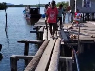 Warga Kampung Air Raya Serasan Harapkan Pemerintah Lanjutkan Pembangunan Pelantar Rakyat