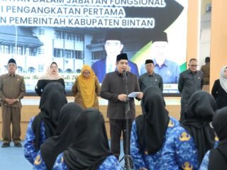 Bupati Bintan Lantik PNS dan Pejabat Fungsional, Tekankan Integritas dan Pelayanan Berkualitas